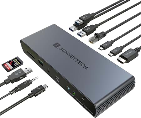 Amazon.com: Sonnet Echo 11 Thunderbolt 4 HDMI Dock 2.5GbE 100W USB
