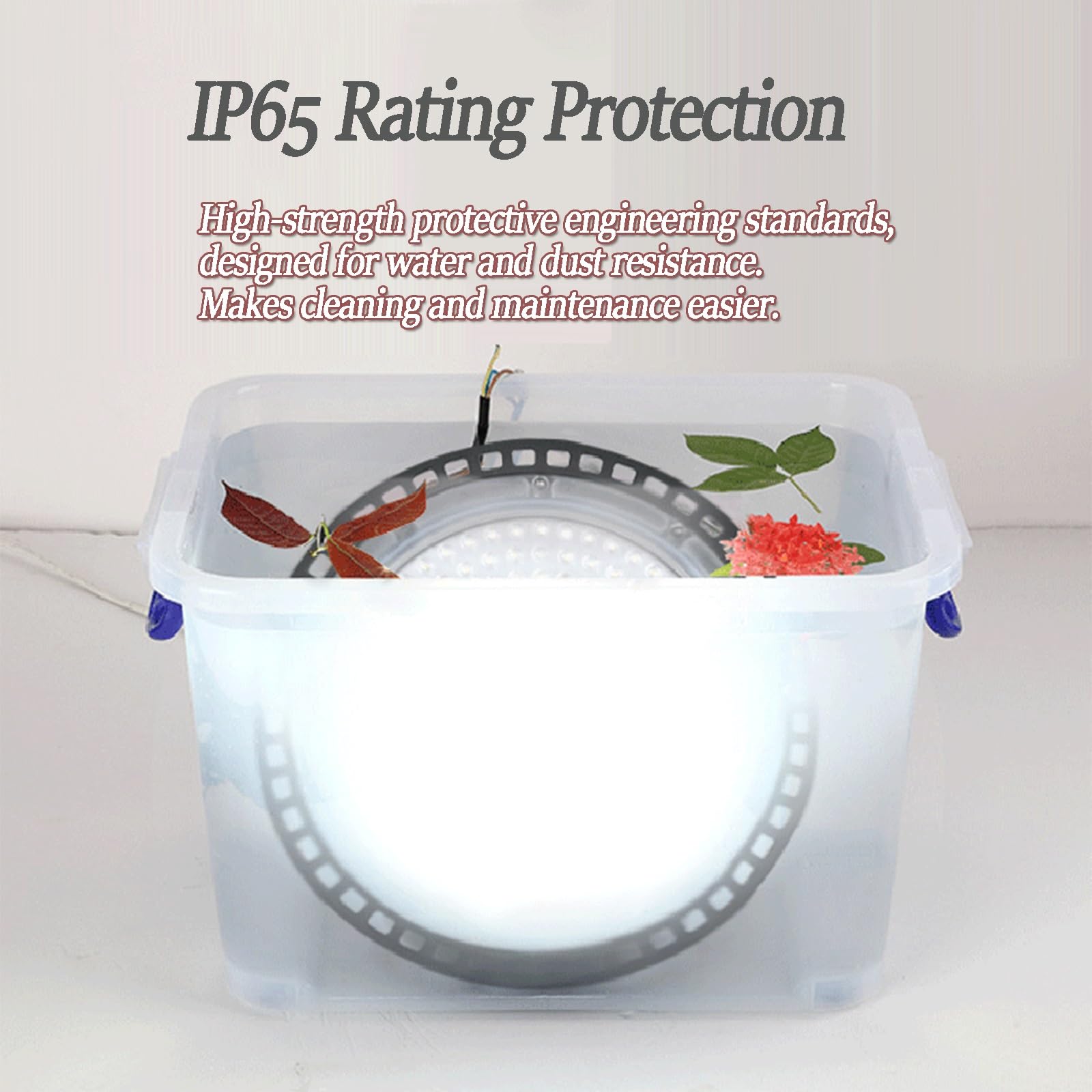 4-Pack UFO LED High Bay Lights 200W 42 000LM High Bay Shop Lights IP65 6500K 100W 150W 85-277V — view 4