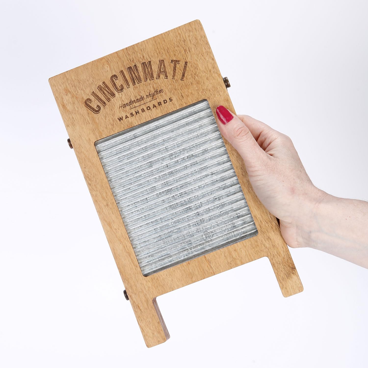 Cincinnati Washboards CW-1 Percussion Waschbrett Pocket mit keepdrum Mikrofasertuch