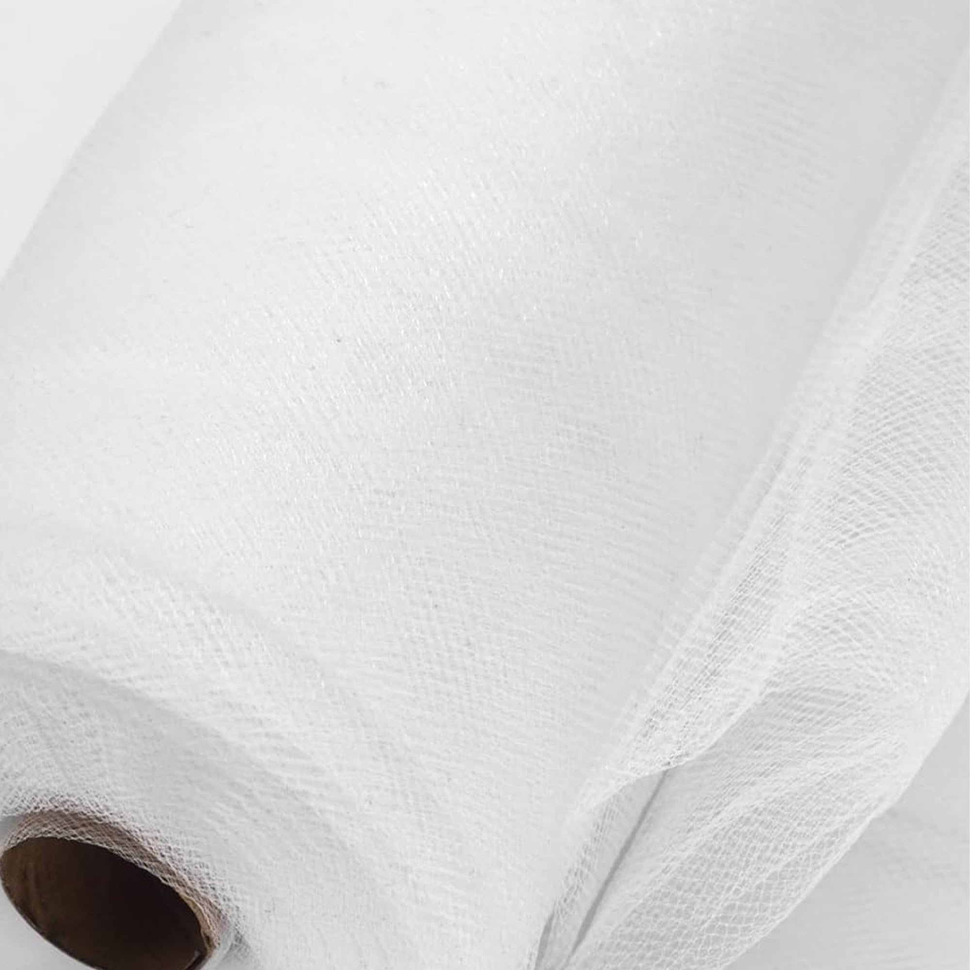 Tiul z tkaniny, 25 m x 1,4 m, różne kolory, bez rolki, do pakowania kwiaciarni, na przyjęcia, dekoracje, imprezy i do majsterkowania (biały)