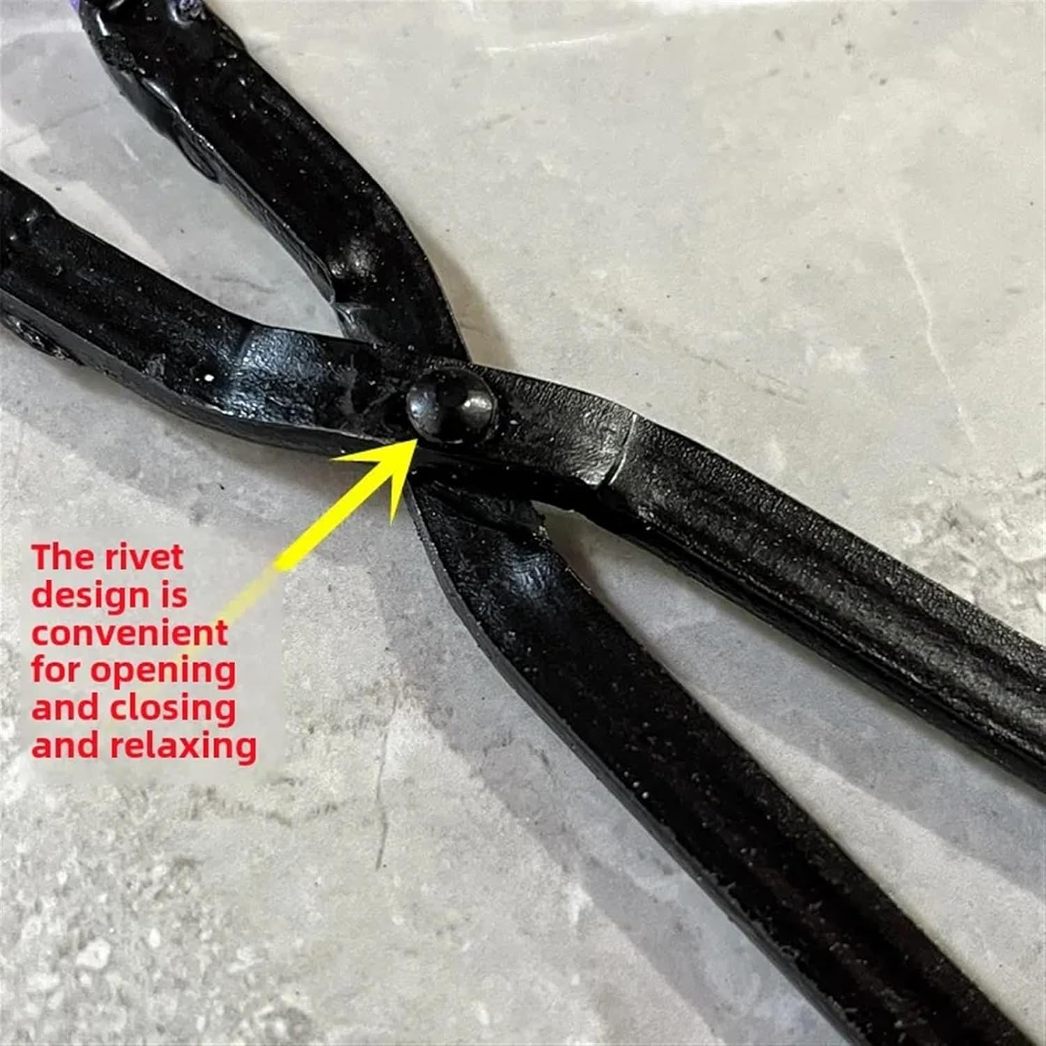 Fire Tongs 40CM Long-handled Fire Tongs For Home Use Coal Ball Fire Clip Stove Ash Removal Tool Garbage Clip