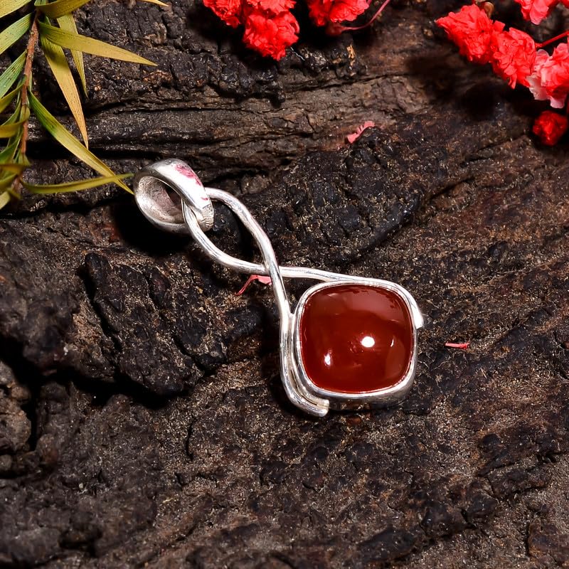 Pendentif cornaline véritable pour raviver un décolleté trop terne