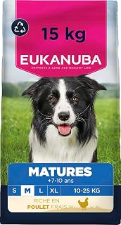 EUKANUBA Life Care Chien Mature Moyenne Race Poulet 15 kg