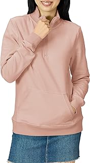 Top de Felpa de Manga Larga y Cremallera de un Cuarto (Disponible en Tallas Grandes) Mujer