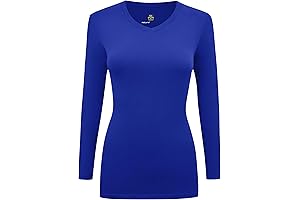 Timeless Underscrub: Embrace Comfort and Style with Royal Blue V-Neck Long Sleeve T-Shirt
