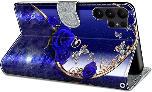 Miniatura 2 de Funda para Samsung Galaxy A14 4G  5G, piel sintética, magnética, funda con tapa para teléfono, diseño con función atril, ranuras para tarjetas, TPU