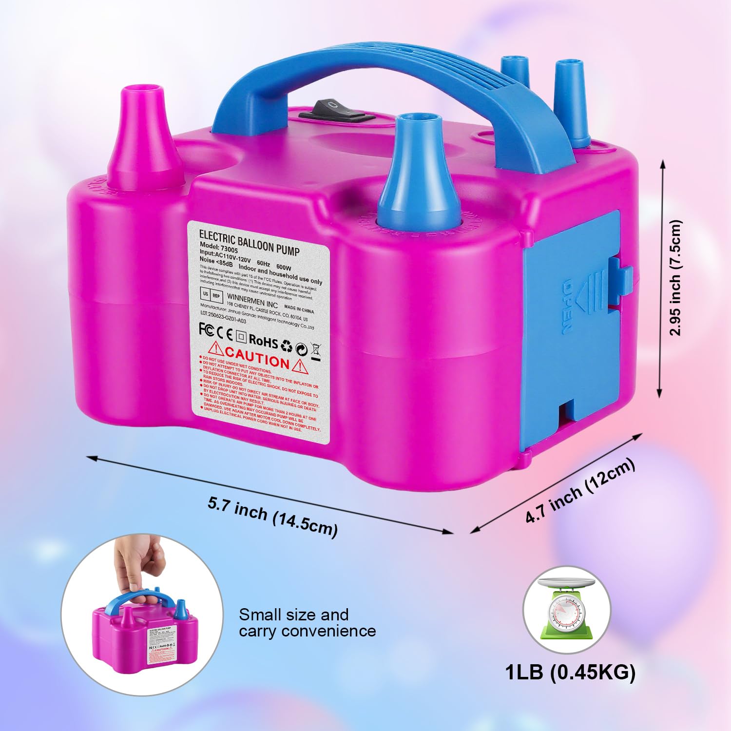 Electric Balloon Pump - Fast Inflation! -3