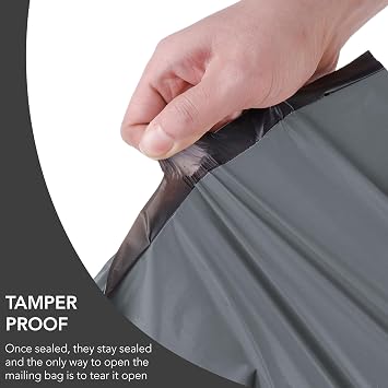 100 Assorted Mixed Grey Mailing Poly Postal Self Seal Bags 4 Sizes 25 from Each iSOUL Extra Small to Large Postage Packaging Assorted Mailers Posting Shipping Post Parcels Package Bags