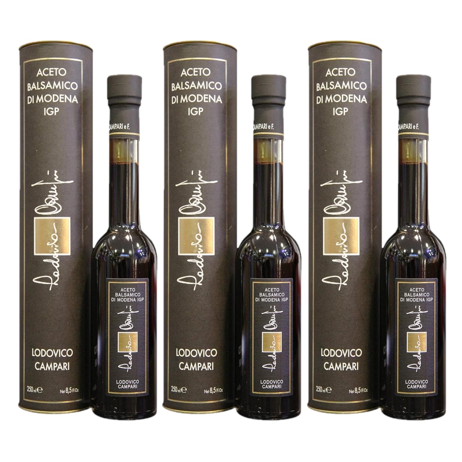 ALICO Aceto Balsamico di Modena Lodovico Campari Balsamicocreme Italien inkl. FeinWert E-Book (3 x 250ml)