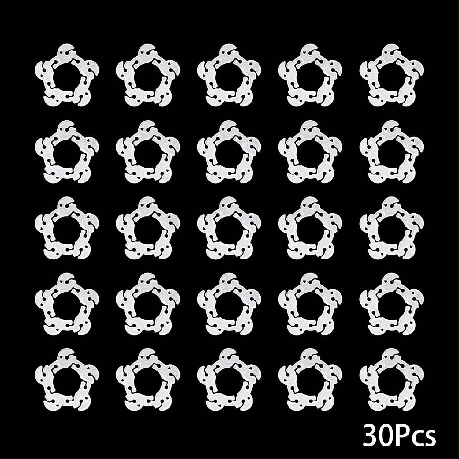 30 Pcs Balloon Clips, Plastic Flower Shaped Reusable Balloons Arch Clip Holders, Balloons Connectors Clip Holders for Party Decorations/Wedding/Birthday image 3