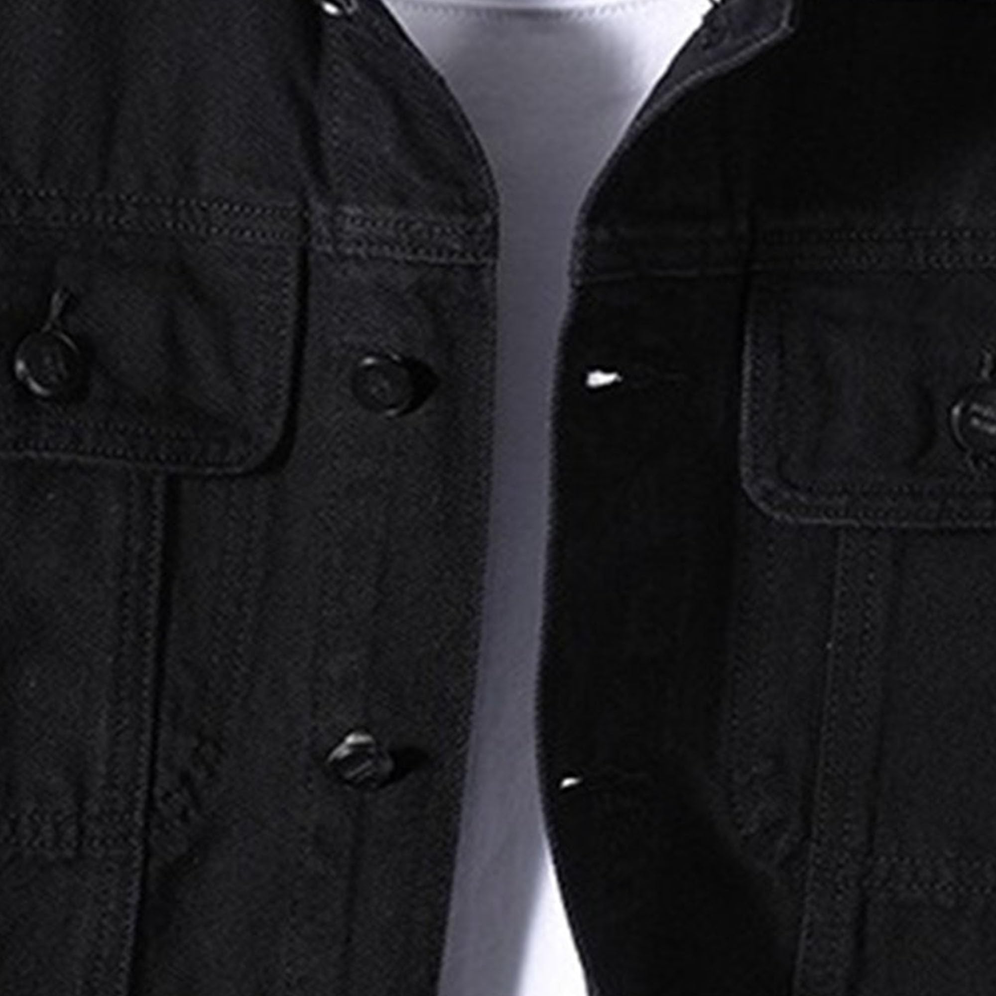 Giacche di jeans slim fit uomo con risvolto tasca frontale Jena | Cappotto da cowboy da camionista con colletto standard con risvolto, giacca da camionista in denim classico per strada casual