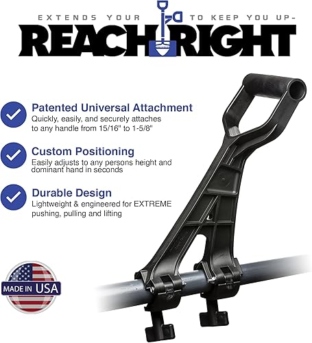 Miniatura 2 de Accesorio de mango universal para pala de nieve, desmalezador, recortador de cuerdas, rastrillo y más  Accesorio ergonómico versátil para ahorrar