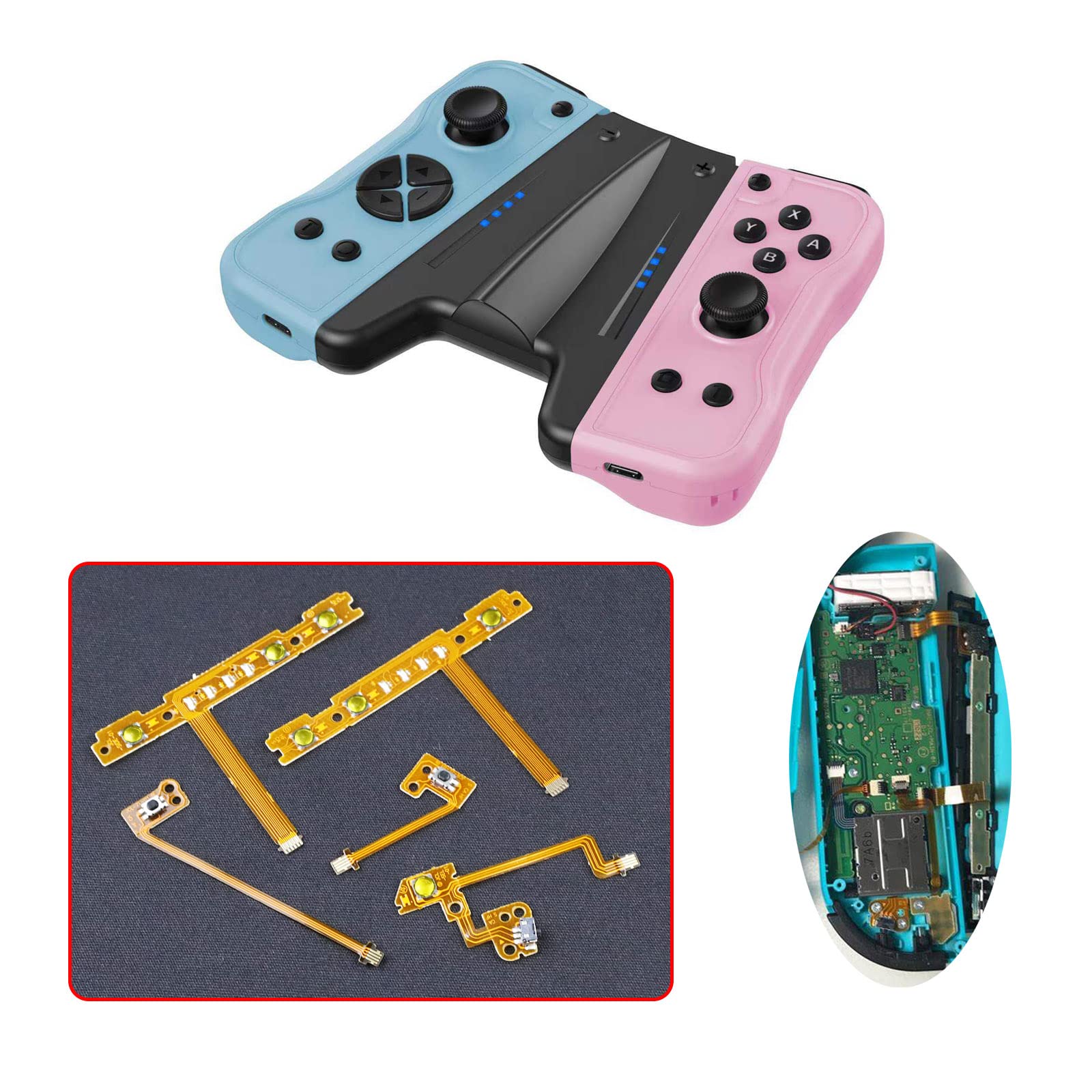 ECSiNG 5 Piezas ZL ZR SL SR L Botón Clave Cinta Cable Flexible