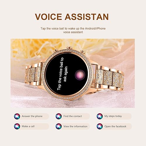 Miniatura 6 de Smart Watch for Women (Call ReceiveDial), 2023 Newest Bluetooth Smartwatch for Android Phones and iPhone, Waterproof Fitness Tracker with Text,