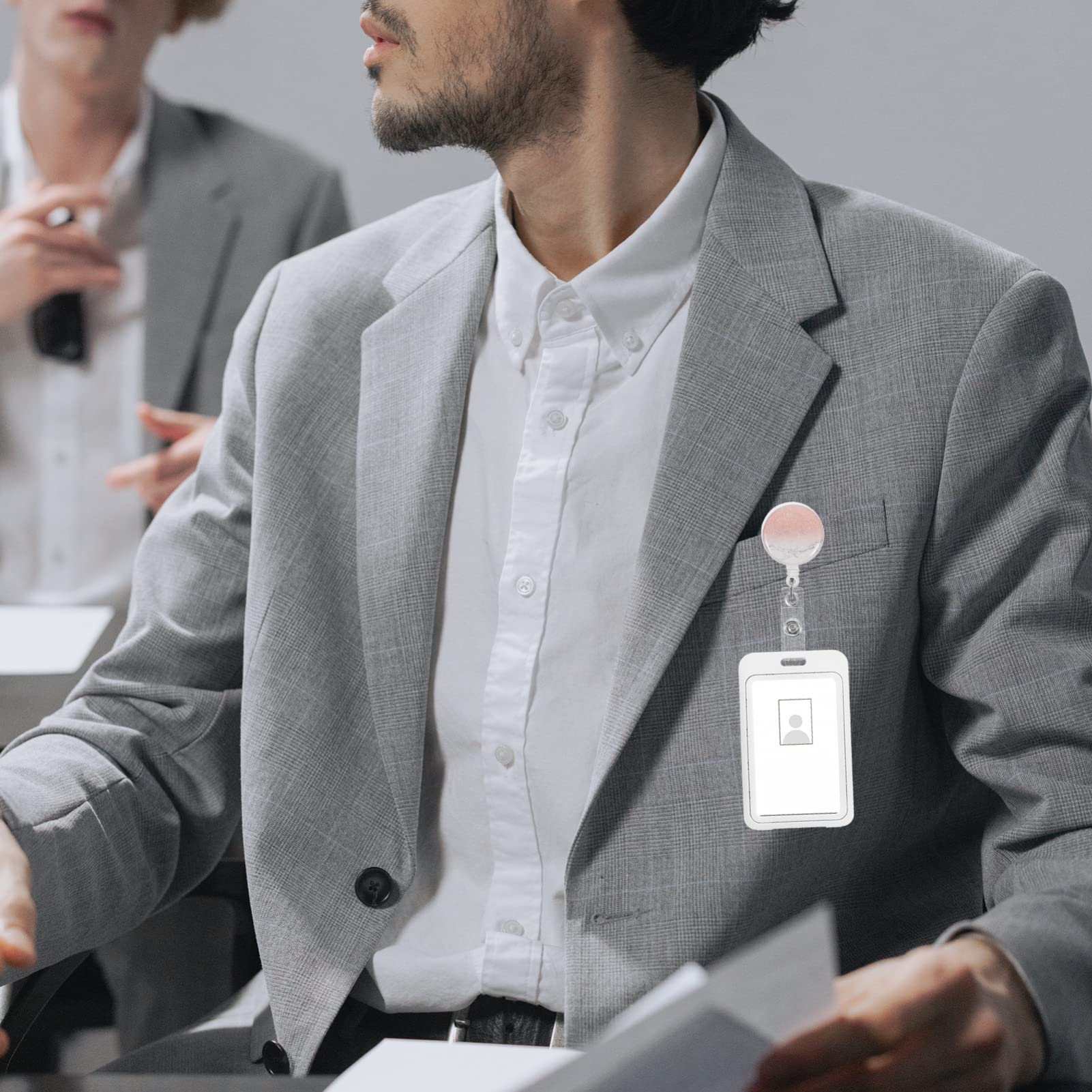 Lurrose 16 Pz fermaglio distintivo accessori per ufficio portabadge Badge per studenti portatessera badge nominativi porta badge fibbie per badge fibbie per carte dei dipendenti AbS