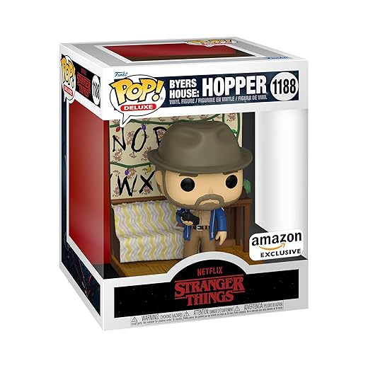 Funko Pop! Deluxe: Stranger Things Build A Scene - Hopper, Amazon Exclusive Figure 4 Of 4