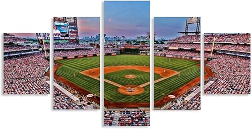 Philadelphia Ballpark - Póster en lienzo con diseño de horizonte, arte para pared, diseño de parque de ciudadanos, banco, parque, arte de pared,