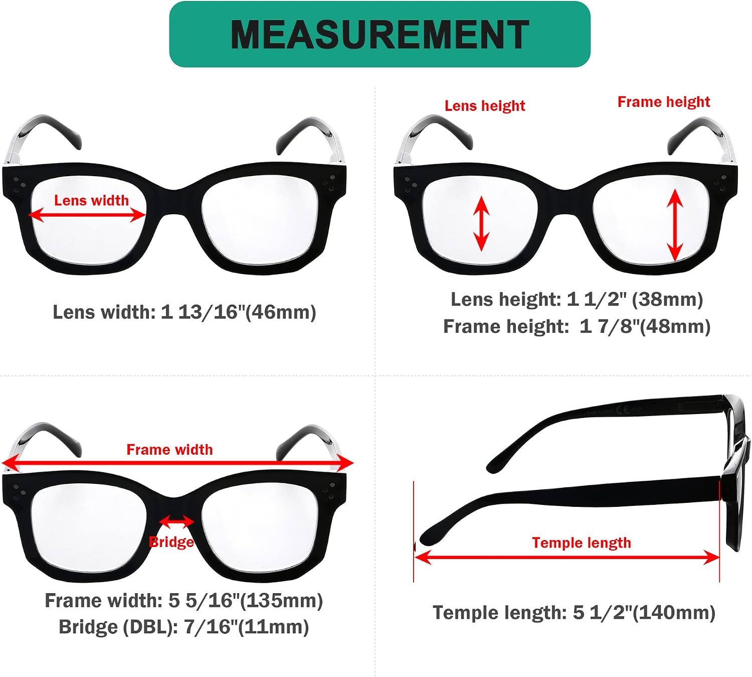 Eyekepper 4 Packing Vintage Reading Glasses for Women Reading - Design Ladies Readers +2.50