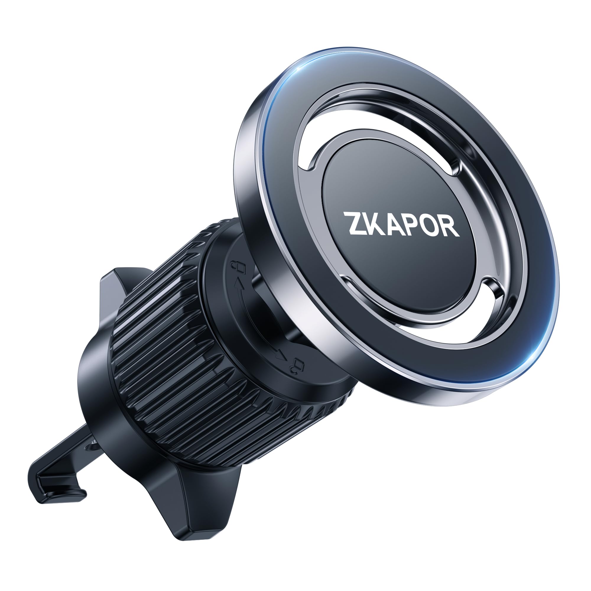 ZKAPOR Soporte Movil Coche Magsafe [20 x N52 Imanes] Soporte Movil Coche Iman, Soporte Magnetico Movil Coche Accesorios Coche Universal para Phone 15 14 13 12 Pro MAX Plus, Galaxy y Otro Smartphone