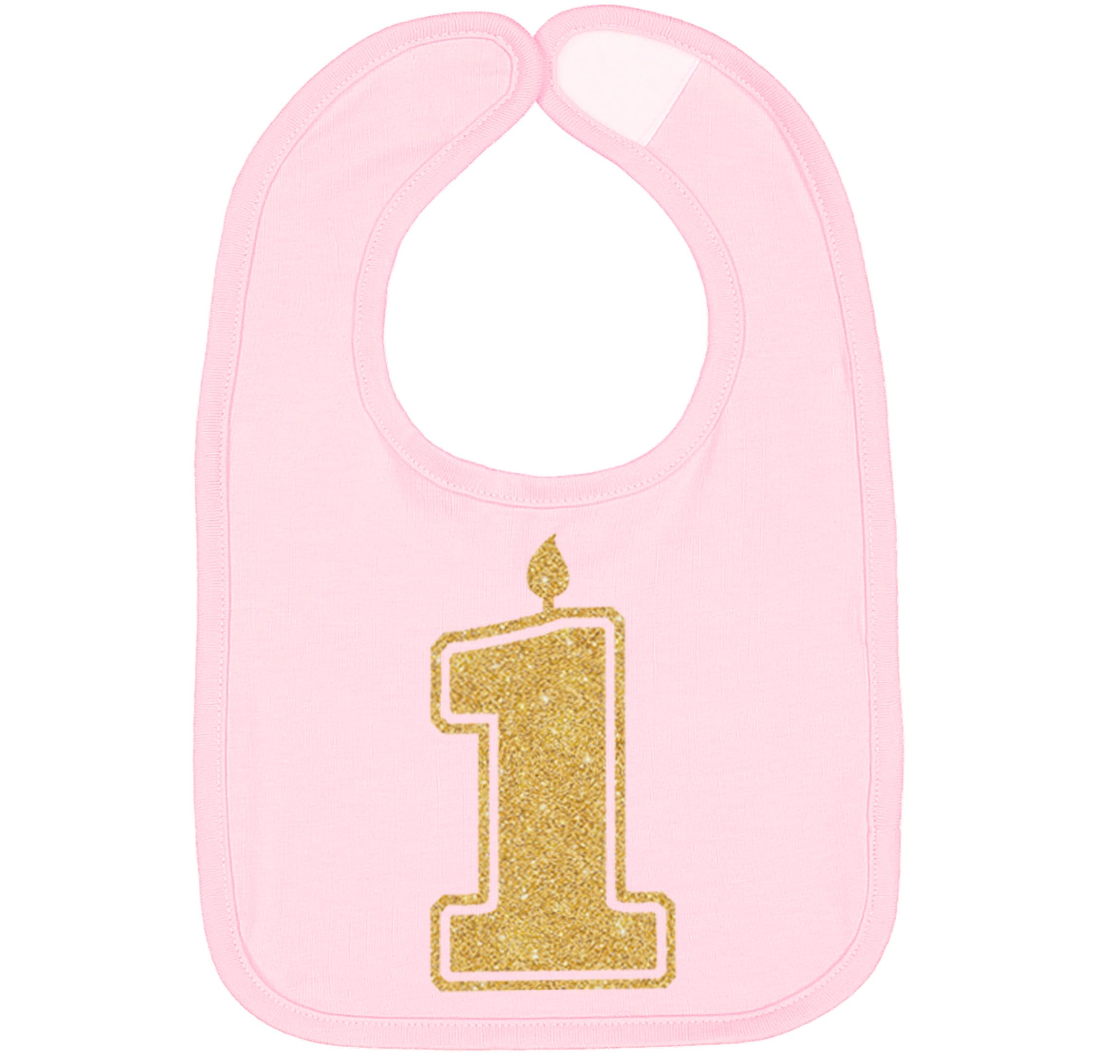 Aiden's Corner Handmade Cute Baby Boy Girl 1st Birthday 1 Silver Gold First Smash Cake Bibs