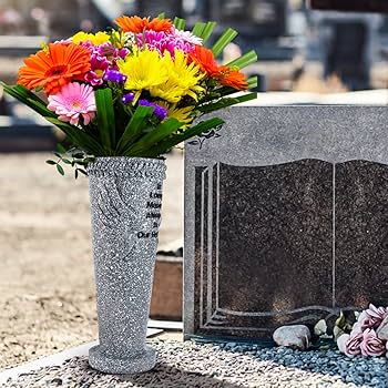 Amazon.com: MIBUNG 2 Pack Cemetery Grave Flower Vase, Angel
