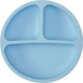 Buba Pratinho Em Silicone Com Ventosa Azul