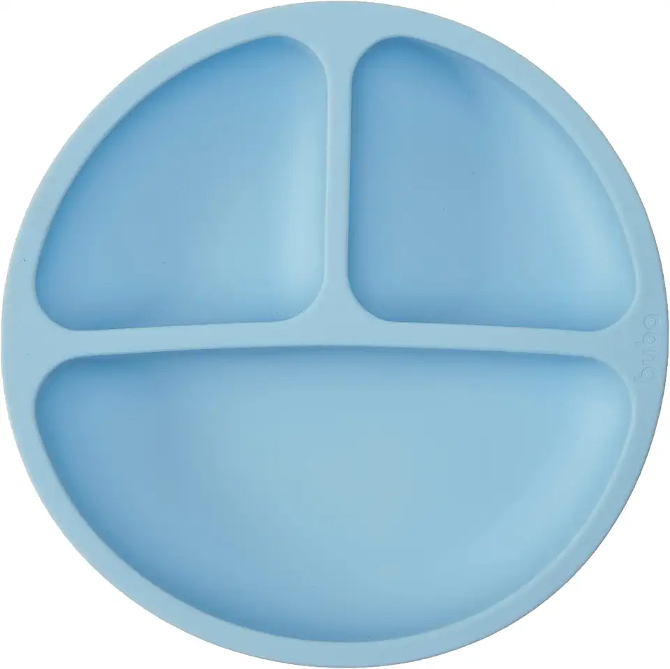 Buba Pratinho Em Silicone Com Ventosa Azul