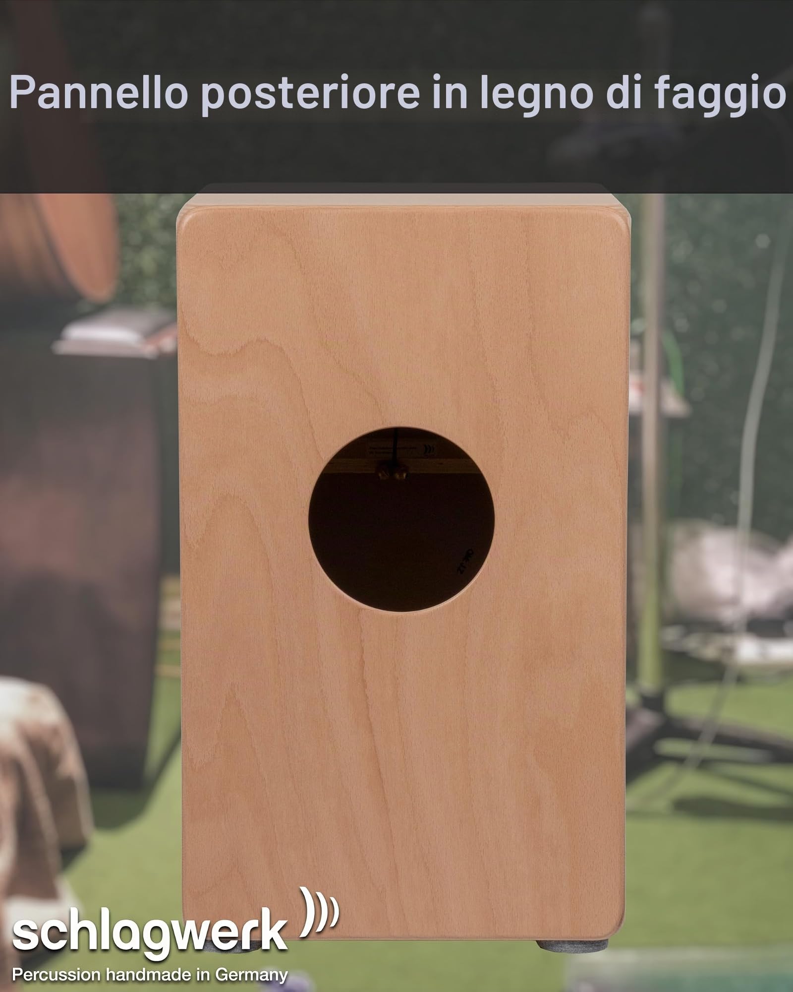 Schlagwerk - CP408 ST - 2inOne Snare Cajon Dark Oak - Soft Touch