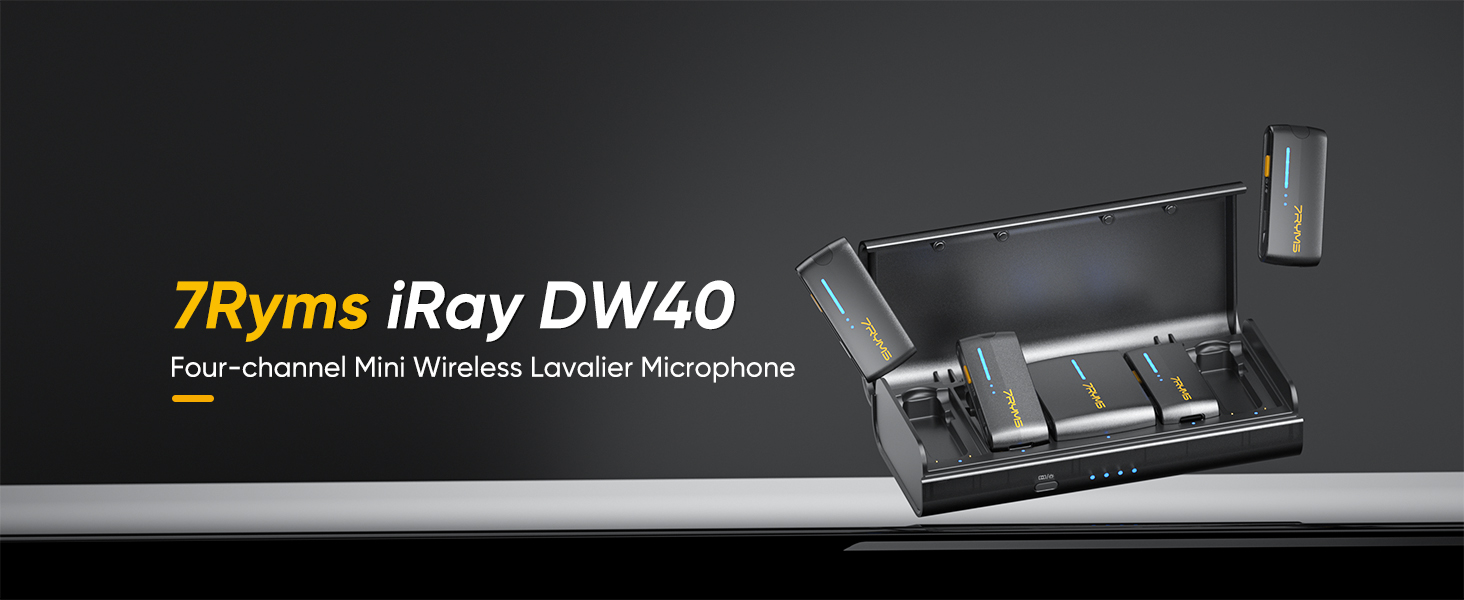 Amazon.com: 7RYMS iRay DW40 4-Channel Wireless Microphone for