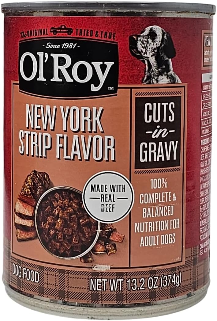 Ol' Roy Prime Variety Pack Ribeye and New York Strip Wet Dog Food, Pack of 12