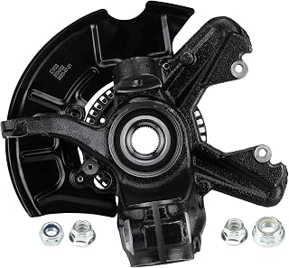 Front Left Driver Side Steering Knuckle & Wheel Bearing Hub Assembly Fit for Volkswagen Beetle 1998-2010, for Golf 1999-2006 & 2010, for Jetta 1999-2005, 698-375, Only fit with 280mm Rotor Models