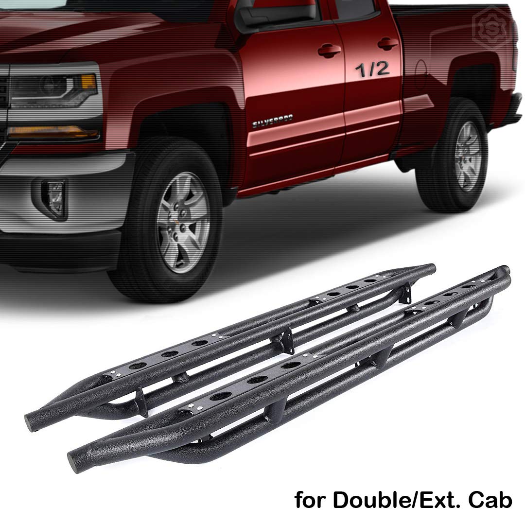 Buy Span Black Rock Crawler Armor Bar Side Step Running Boards; Rocker