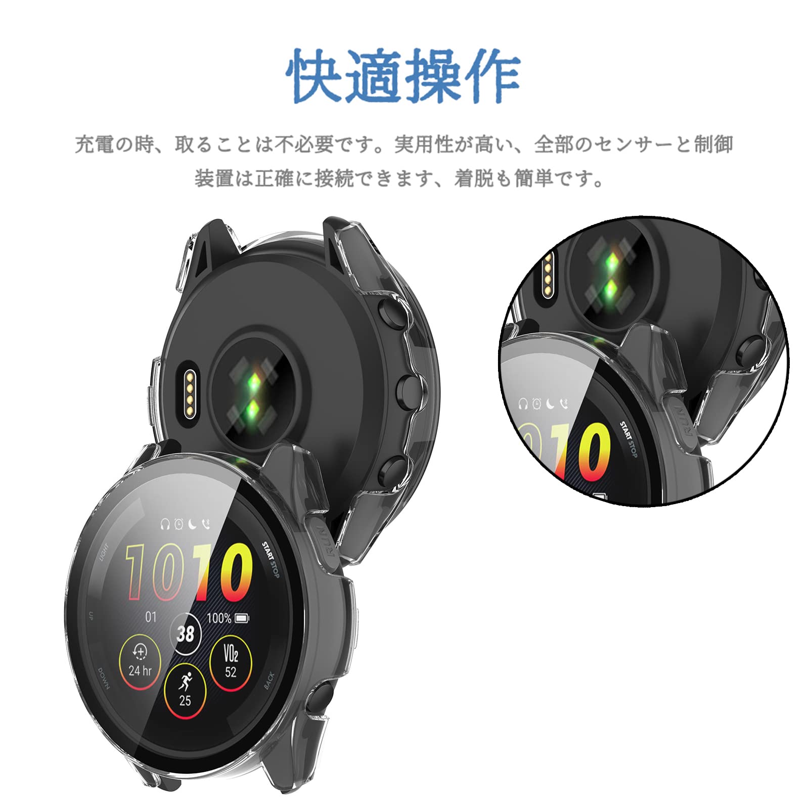 Amazon.co.jp: [Miimall]【ガラスフイルム一体型ケース】対応Garmin 