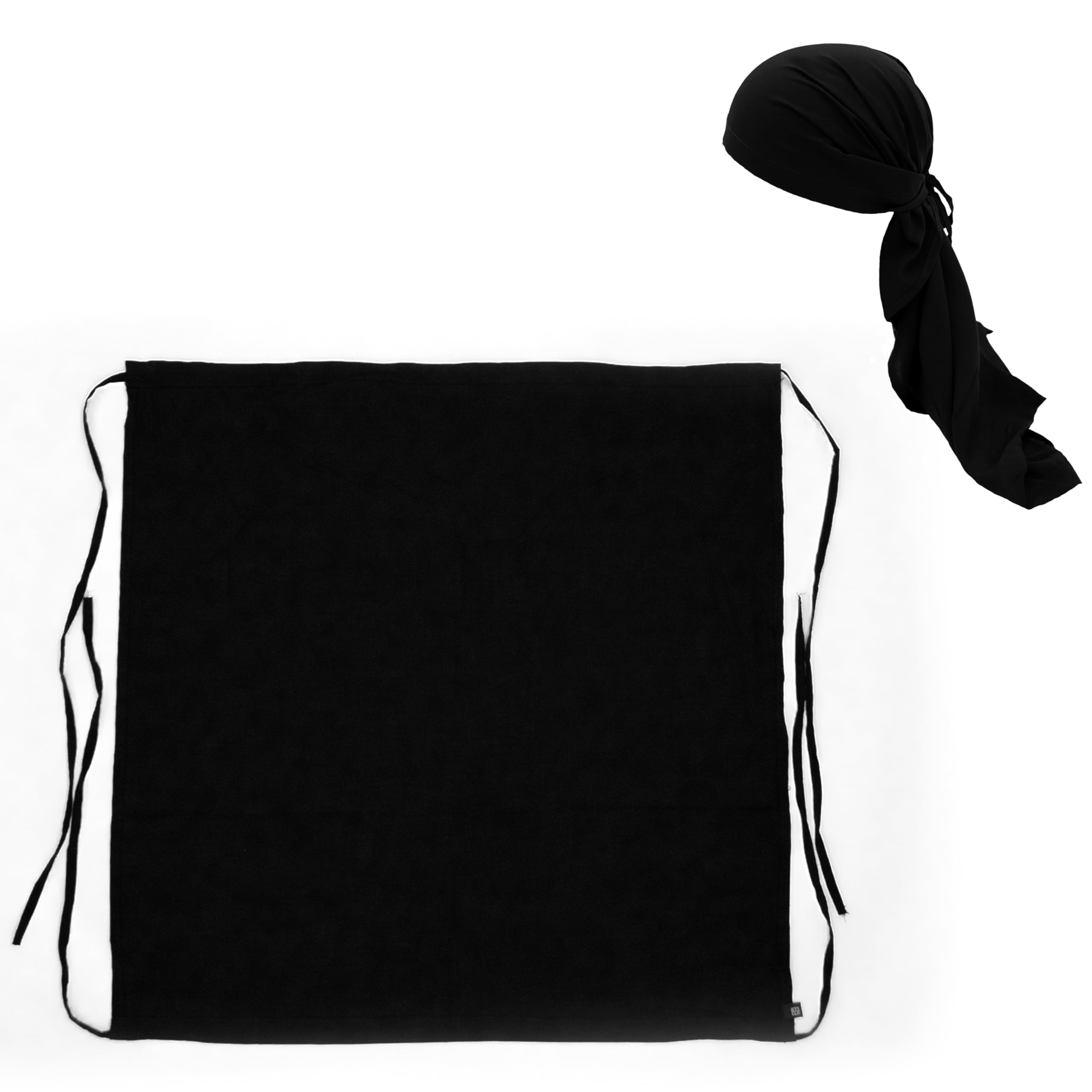 esessSikh Patka Headwear (2 in 1 Patka & Bandana) (High GSM Cotton Black) (Sikh Patka/Headwear/Headcover/Rumaal/Durag/Bandana)