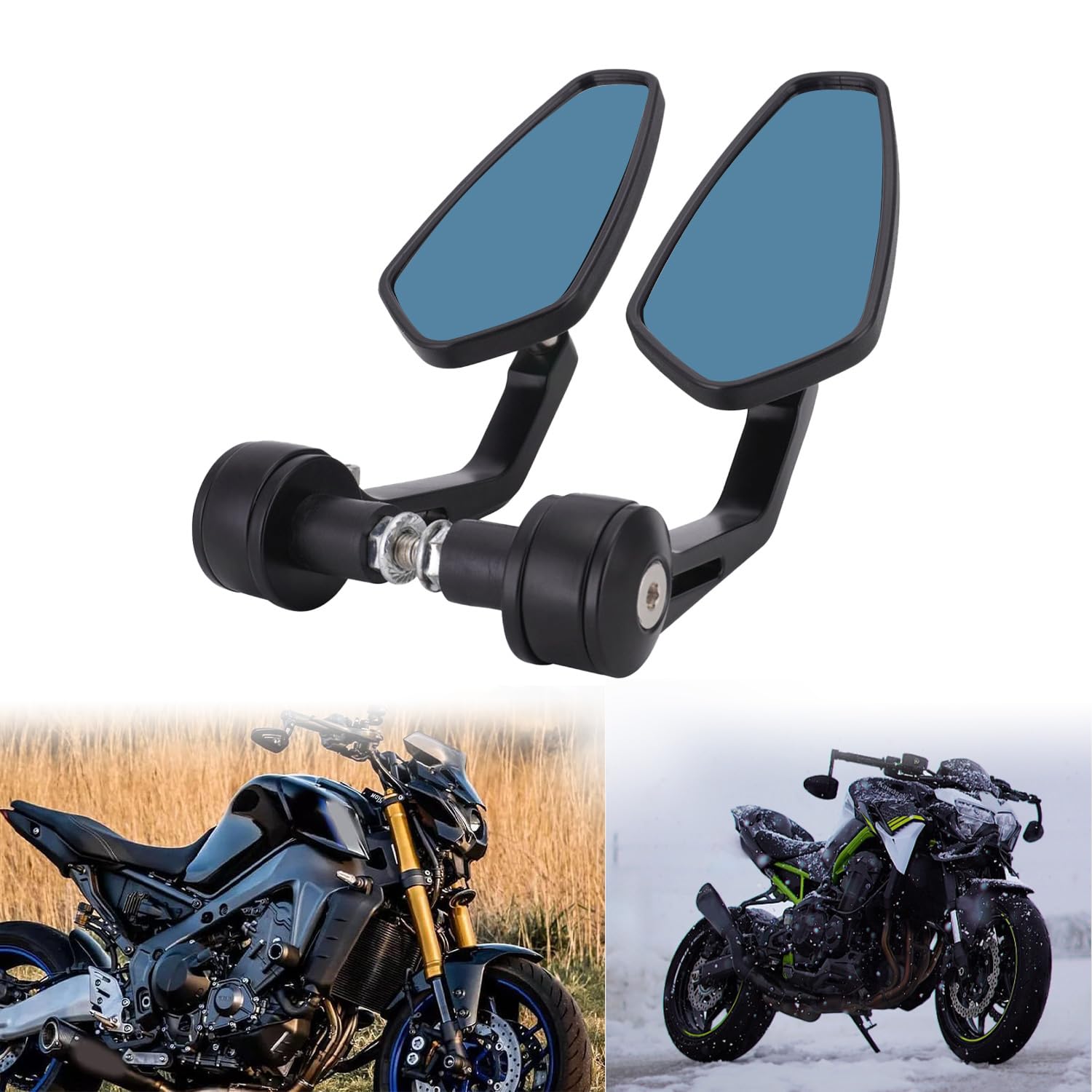 Specchietti retrovisori moto da 7/8 pollici 22mm Specchietto retrovisore universale per MT XSR YZF CB CBR Z900/650/400 Ninja GSX-R Duke