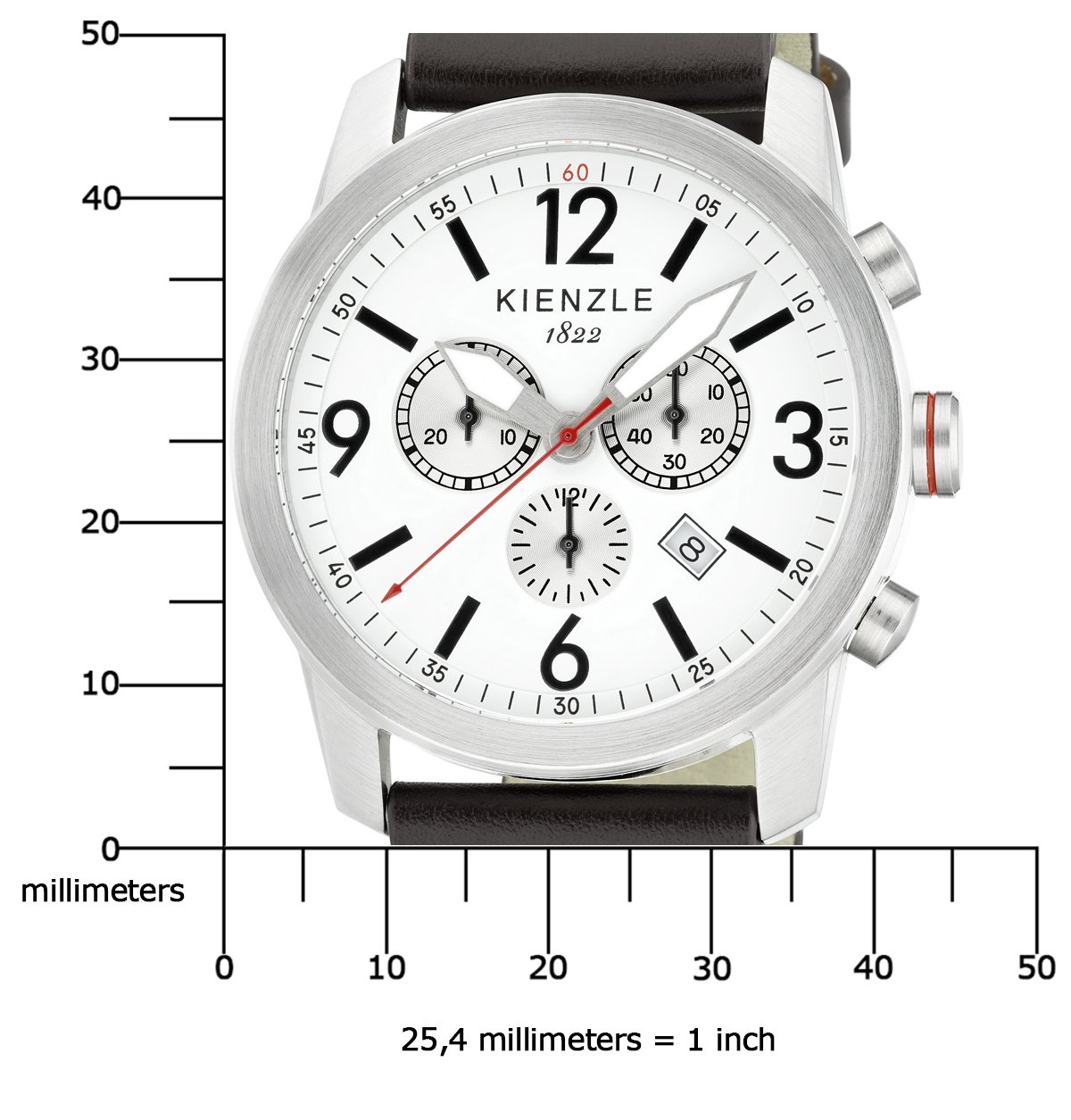 Kienzle K3091012021-00320 - Reloj analógico de Cuarzo para Hombre con Correa de Piel, Color marrón