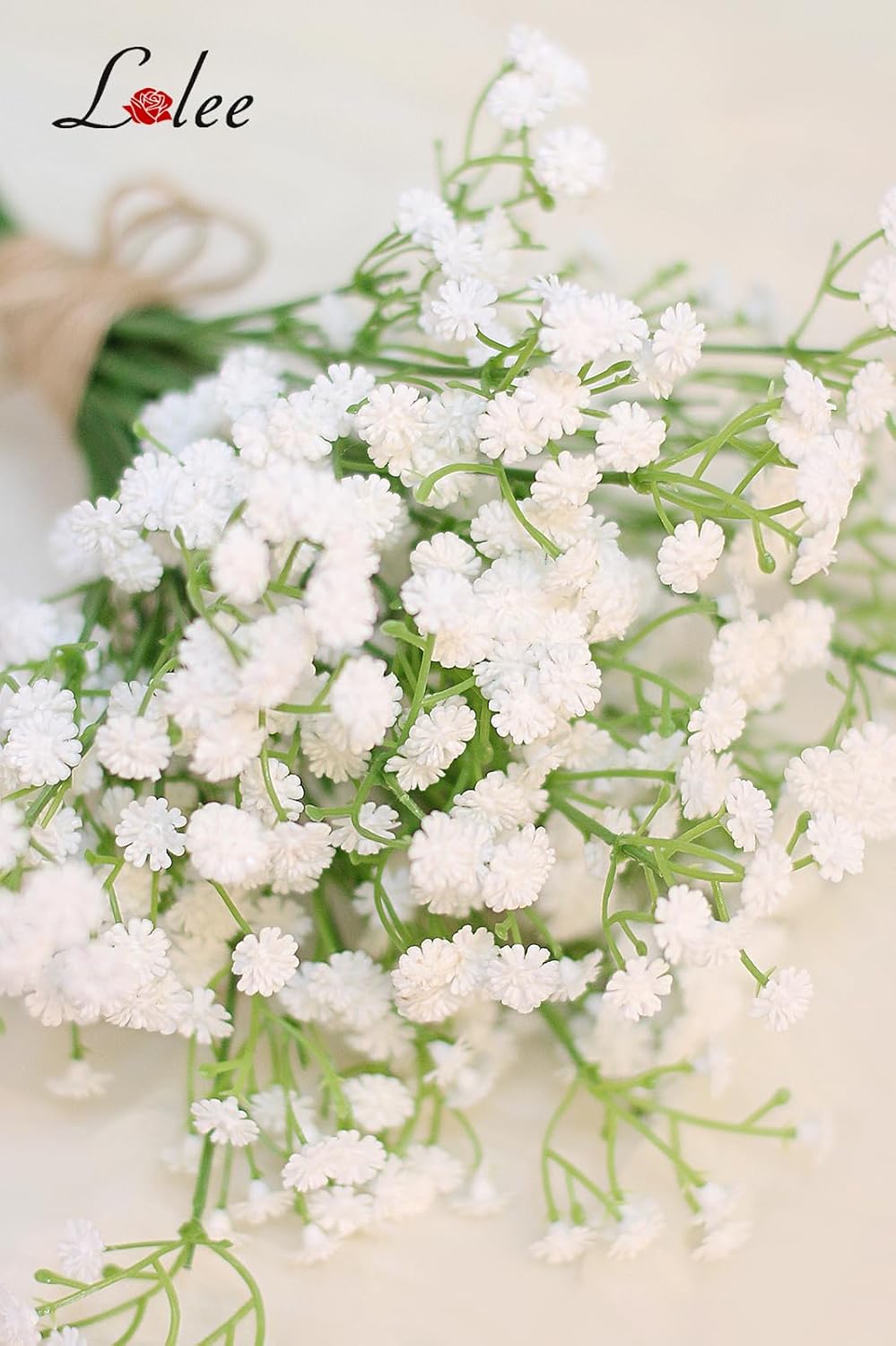 LELEE Baby's Breath Artificial Flowers - 30 PCS Babys Breath Flowers Bulk - Real Touch Fake Gypsophila Bouquets for Wedding Decor, Party Arrangements, Home Decoration, DIY Crafts (White) - Image 2