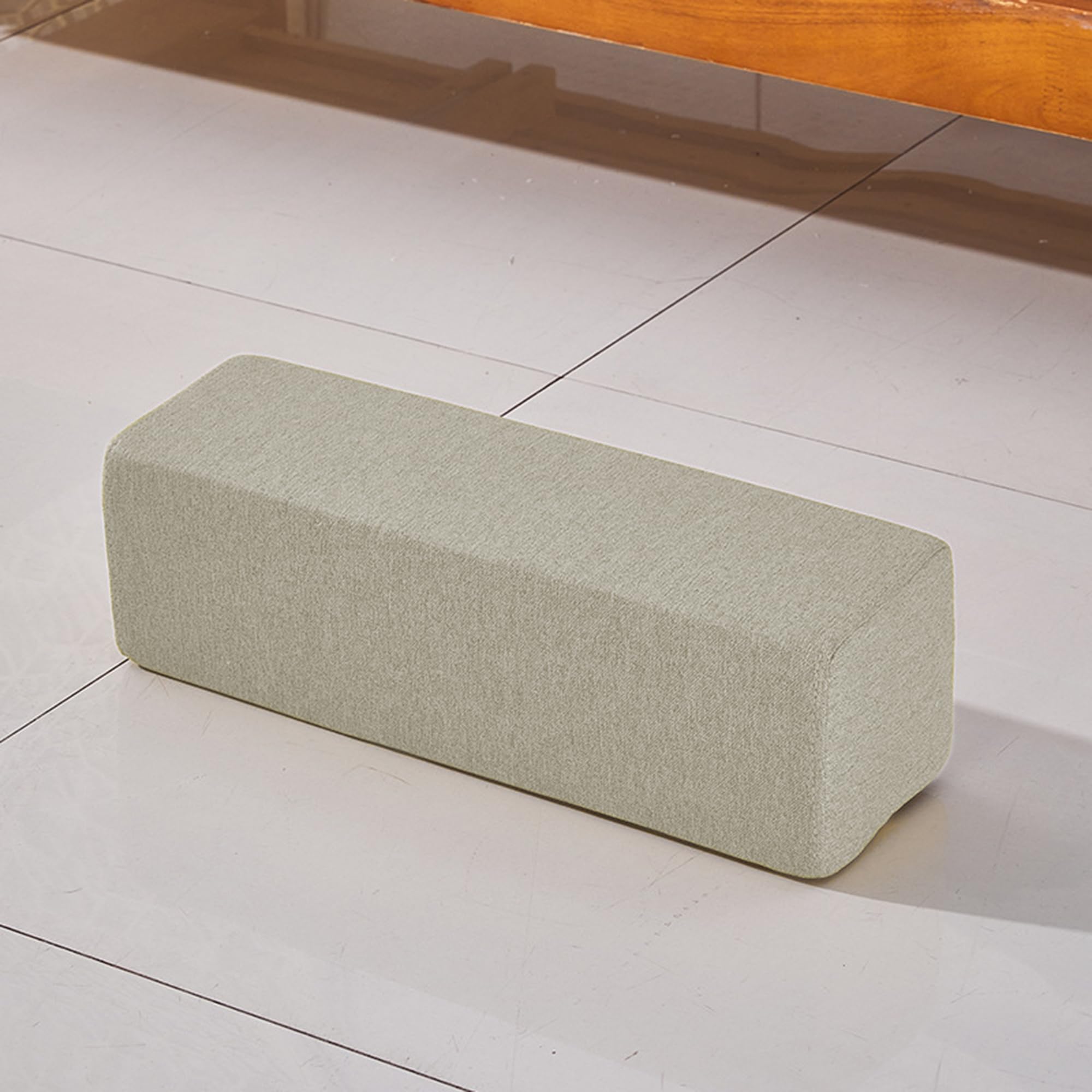 Extension de matelas amovible beige pour bloquer la chute d'oreiller et combler le vide du lit