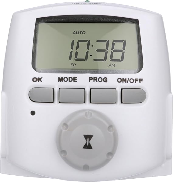 Intermatic DT620 Heavy Duty Indoor Digital Plug-inTimer - Full 7-Day Programming Options - Timer for Lighting, Fans & Sm