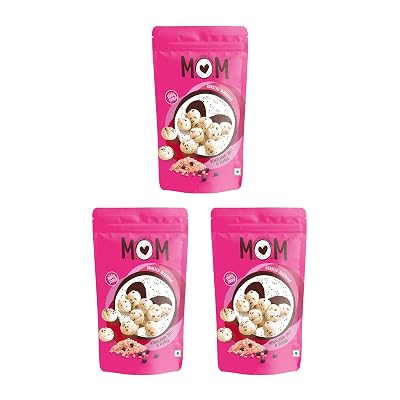 MOM - Meal of the Moment, Roasted Himalayan Salt N Pepper Makhana (Pack of 3), 52g Gluten Free | Anti Oxidants | MSG Fre