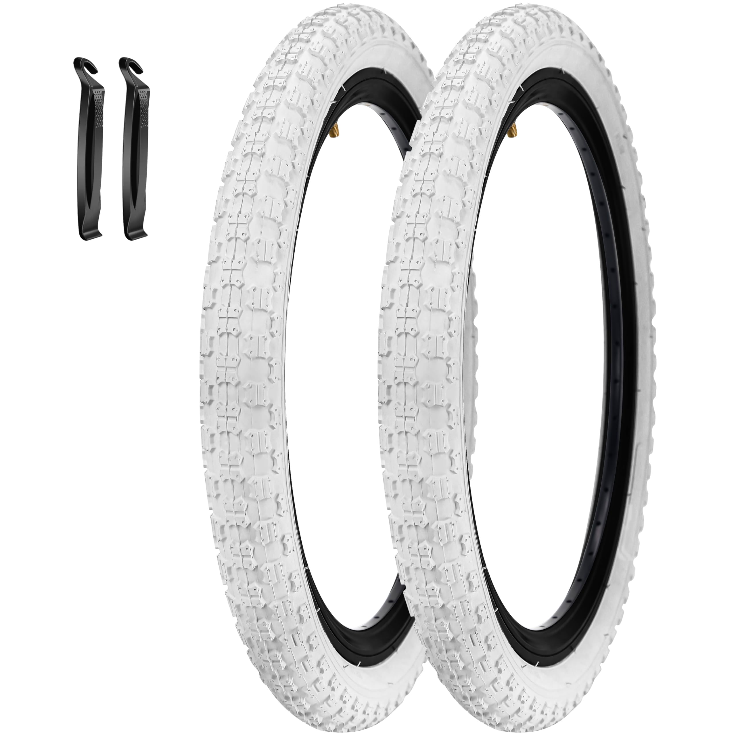 SIMEIQI Pair of Bike Tires BMX for Kids 12.5"/14"/16"/ 20"x2.125" Compatible with 12.5"/14"/16"/ 20"x1.75"/1.95"/2.125" Replacement BMX Trail Commuter