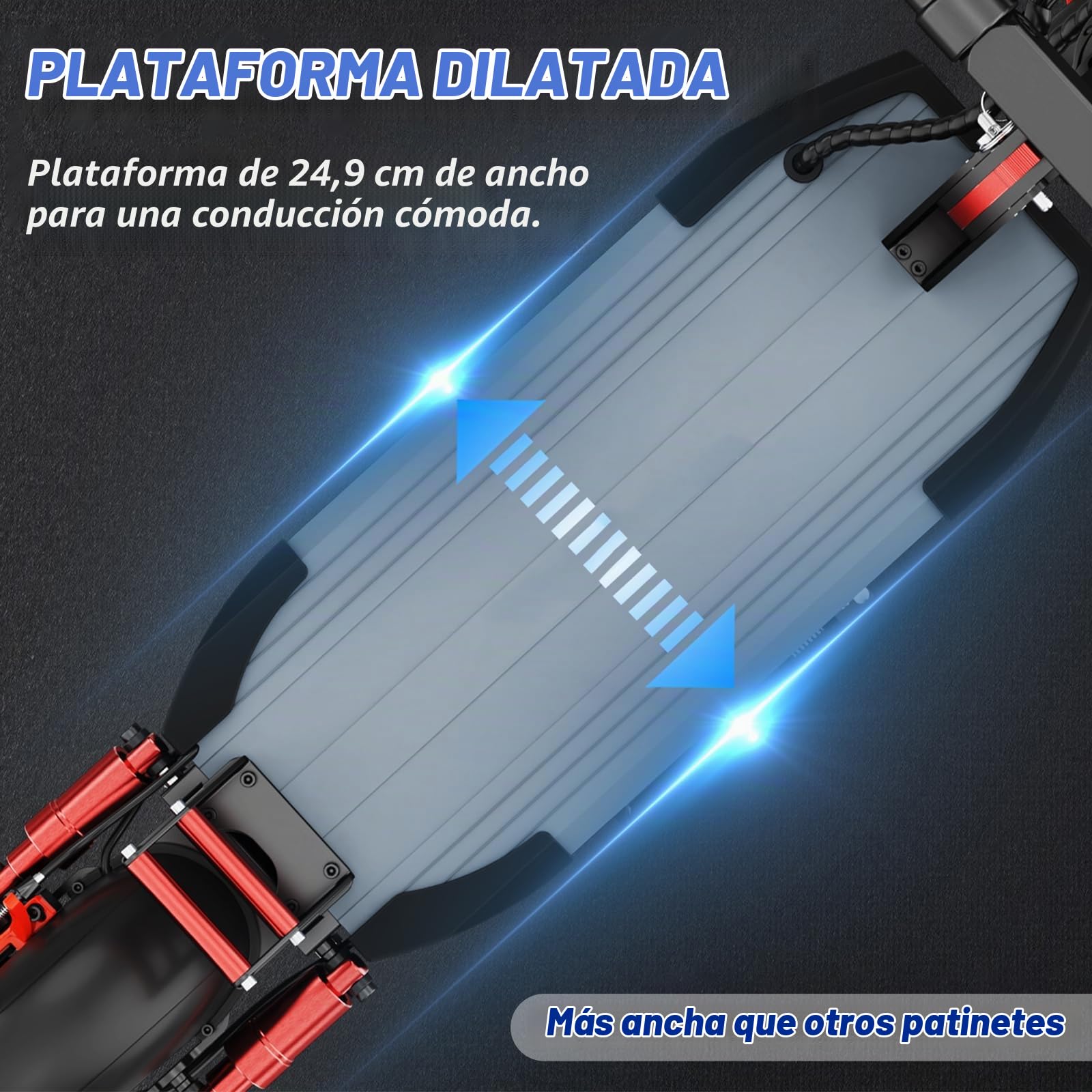 Patinete Eléctrico 500W, Batería 48V/12.5Ah, Autonomía 25-30KM, Velocidad Máx 25KM/H, Freno de Disco Doble Delantero y Trasero, Neumáticos de Aire 10", Plegable de Aluminio, Carga Máx 120KG, para Desp