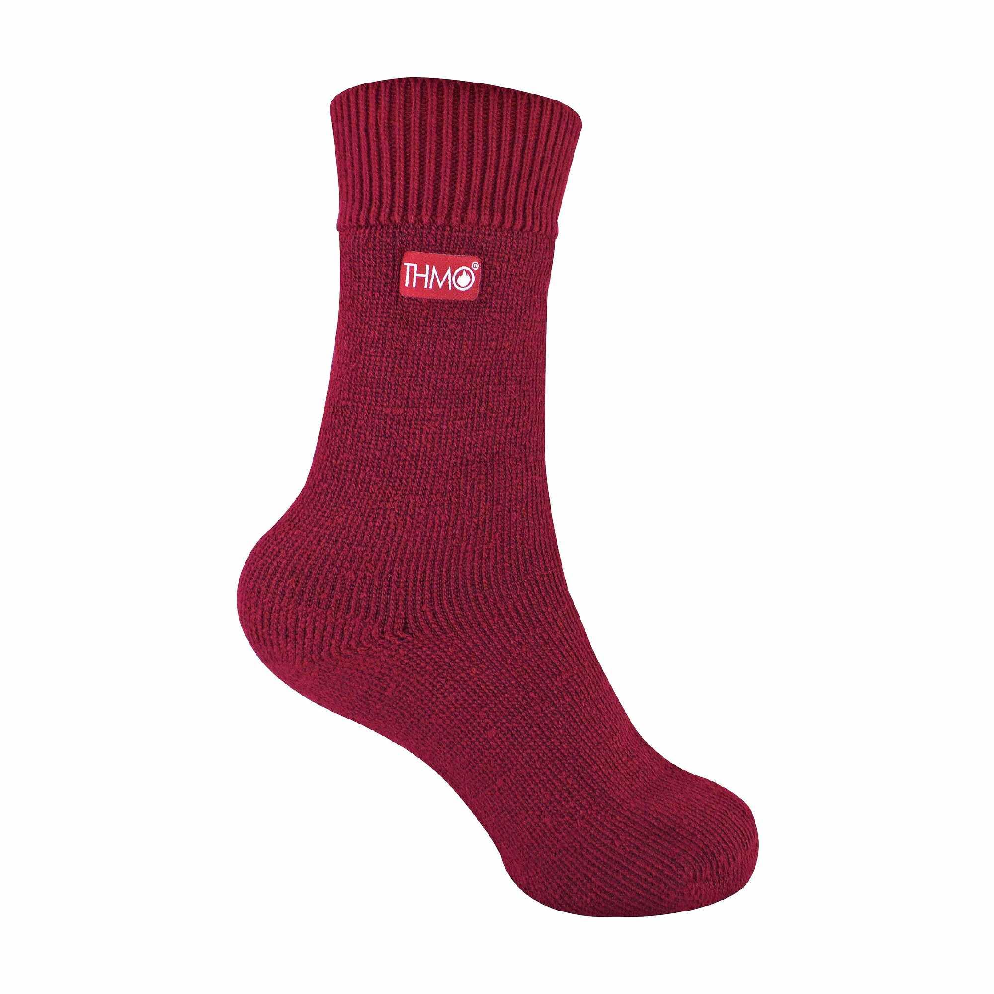 THMO Women's Thermal Slipper Socks - Pink - Size 9-12