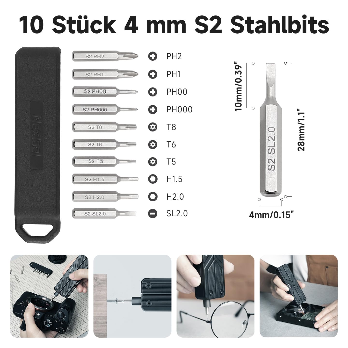NexTool Multitool,Knight K30 Klappmesser mit Verriegelungsmechanismus,11-in-1 Multitool Werkzeug mit 14C28N Steel Knife,Zackenschere für EDC,Outdoor & DIY,Geschenk für Männer mit 4mm 10-in-1 Bit Set