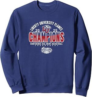 Liberty Flames Men's Basketball C-USA Champs 2025 Icon Sweatshirt