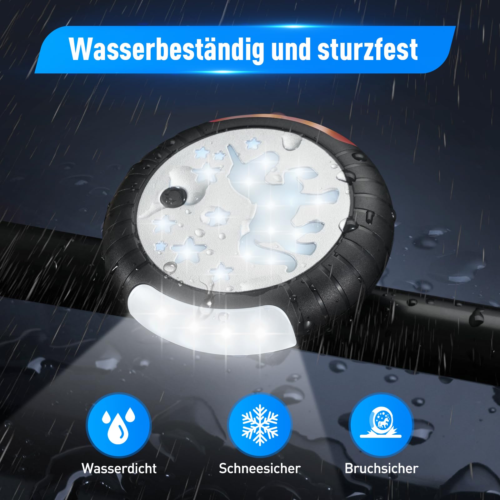 Dusor Luce Passeggino Luce Ricaricabile USB per Passeggino, 27 LED Pro Luce Passeggino 2 Effetti di Illuminazione, IPX6 Impermeabile Passeggino Adatto per Tutti i Passeggini (2 pezzi)
