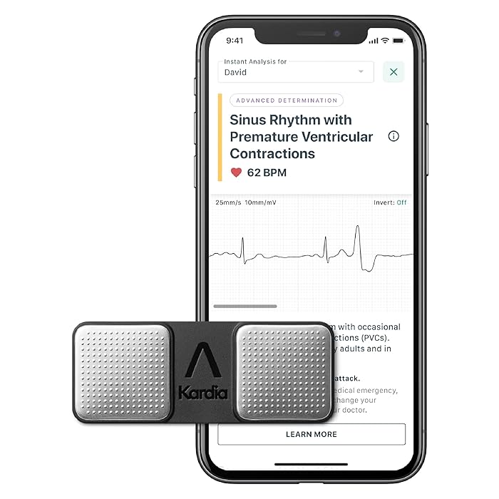 Buy KardiaMobile Single Lead EKG 7 Detections with KardiaCare (includes 3 month access) FDA