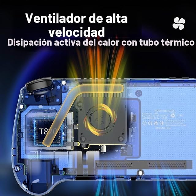 Foto 5 de 8 de RG556 - Consola de juegos de mano retro 256G con 8000 juegos, Android 13 Unisoc T820 de 5,48 pulgadas…