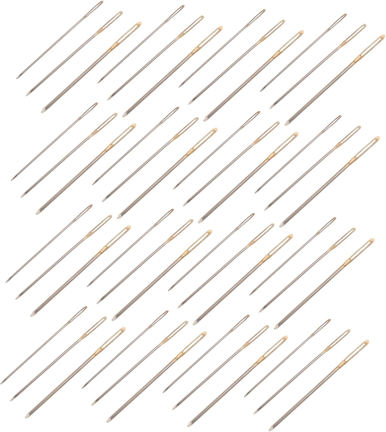 HOMSFOU 90pcs Cross Stitch Needles Set with Large Eyes for Hand Sewing, Embroidery and Tapestry, Includes 22#, 24# and 26# Sizes, Thread Needles for Sewing Accessories and Craft Supplies