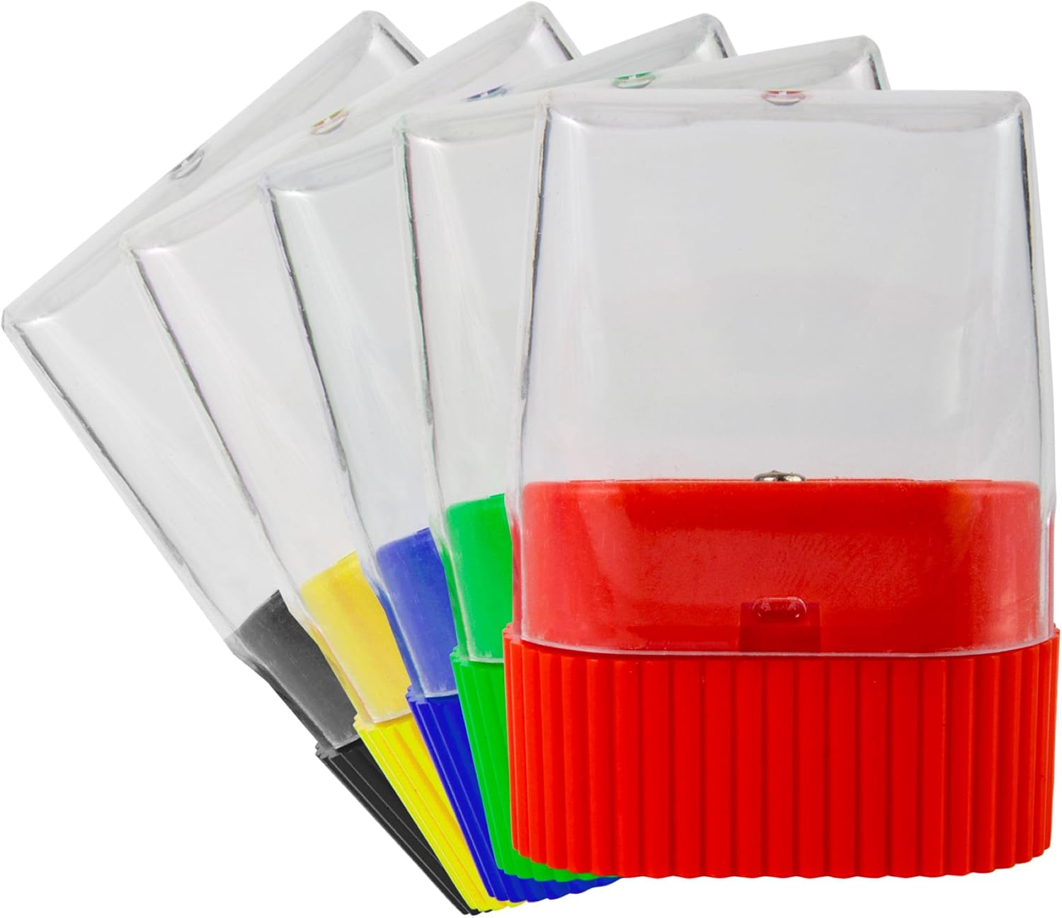 25 Pack Handheld Manual Pencil Sharpeners in Bulk Plastic Pencil Sharpeners for School, Kids, Teachers - Use for Colored Pencils, #2 Pencils, Crafts, Art Classrooms, Camp image 5